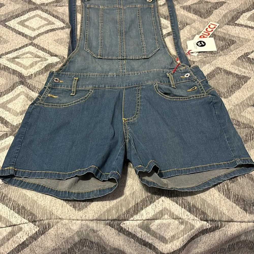 Fiorucci Denim Overalls Shorts